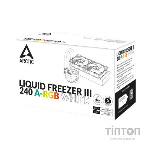 Система рідинного охолодження Arctic Liquid Freezer III 240 A-RGB (White) (ACFRE00150A)