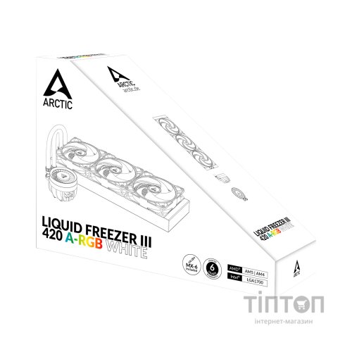 Система рідинного охолодження Arctic Liquid Freezer III - 420 A-RGB White (ACFRE00153A)