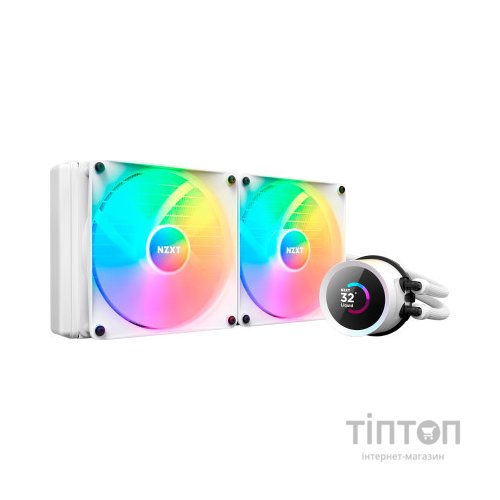 Система рідинного охолодження NZXT Kraken RGB 280mm w/Display, (RL-KR280-W1)
