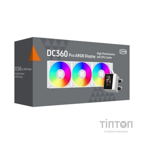Система рідинного охолодження PcCooler DC360 Pro ARGB Display WH