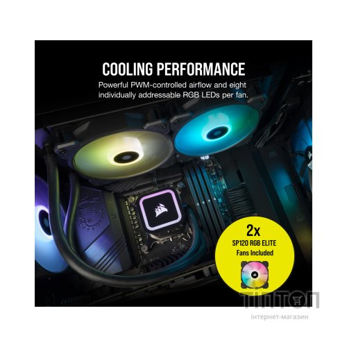 Система водяного охолодження Corsair iCUE H100x RGB Elite (CW-9060065-WW2)