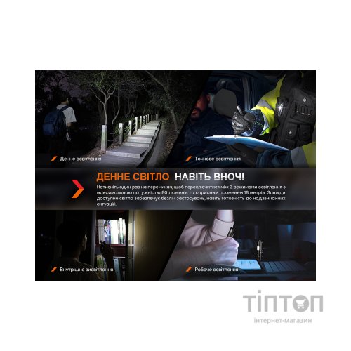 Тактична ручка Fenix T6 з ліхтариком Blue (T6-Blue)