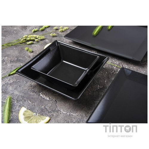 Тарілка Ipec Tokyo Обідня 26 см Чорна (30900238)