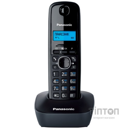 Телефон DECT PANASONIC KX-TG1611UAH Black Grey