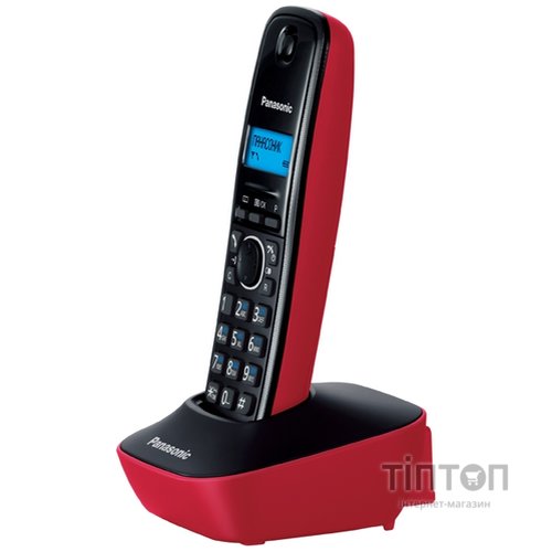 Телефон DECT PANASONIC KX-TG1611UAR Black Red