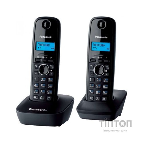 Телефон PANASONIC KX-TG1612UAH Black Grey
