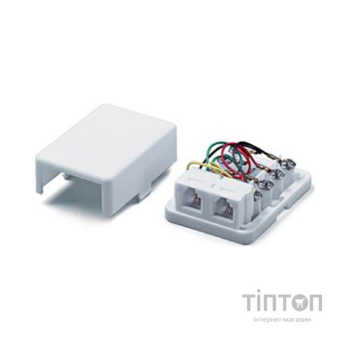Телефонна розетка Eserver 2xRJ12 телефонная (WT-6010)