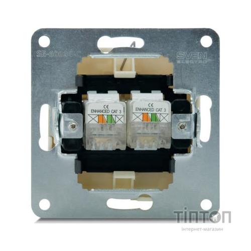 Телефонна розетка SVEN SE-60034 white (4895134781088)