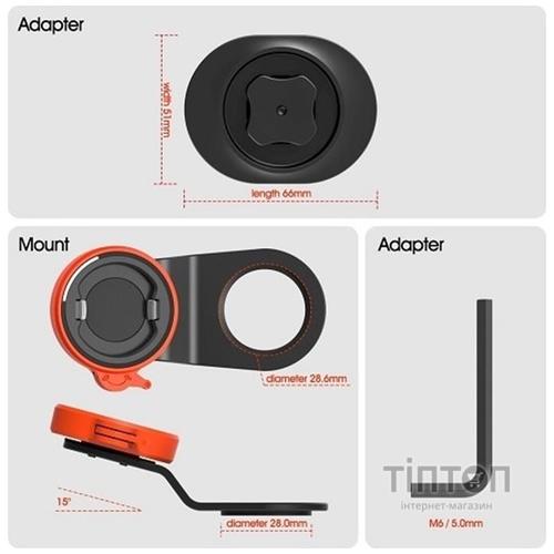 Тримач для смартфонів PowerPlant на велосипед, на виніс руля (HB390038)