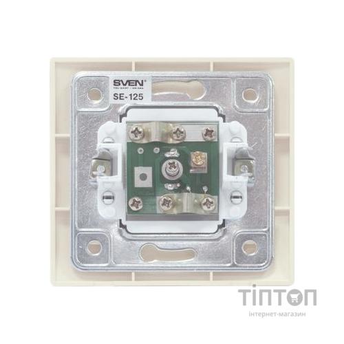 Телекомунікаційна розетка SVEN SE-125 ivory (6438162010669)