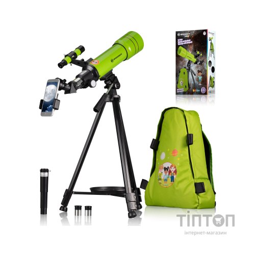 Телескоп Bresser Junior 70/400 Green з адаптером для смартфона + рюкзак (8850610B4K000) (930418)
