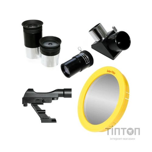 Телескоп Bresser Quasar 80/900 EQ Refractor Solar Carbon + фільтр + адаптер (923033)