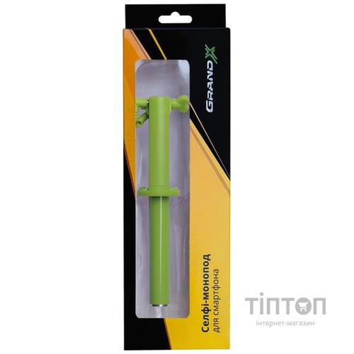 Монопод для селфі Grand-X Elegant 3,5 U-кріплення, салатовий (E3ULG)