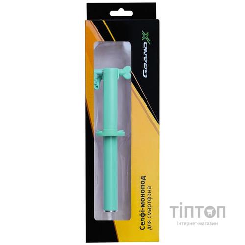 Монопод для селфі Grand-X Elegant 3,5 U-кріплення, бірюзовий (E3UTQ)