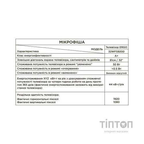 Телевізор Ergo 32WFS9200