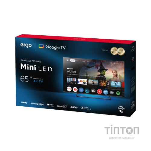 Телевізор Ergo 65MQD90 Game PRO