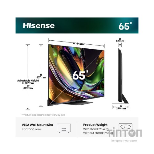 Телевізор Hisense 65UR8S