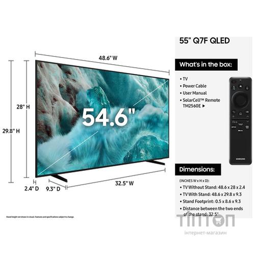 Телевізор Samsung QE55Q7FAAUXUA