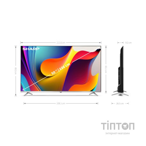 Телевізор Sharp 50FP1EA (4T-C50FP1EL2AB)