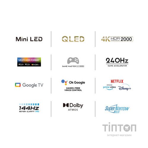 Телевізор TCL 50C805