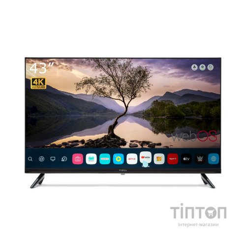 Телевізор Vinga S43UHD25BWEB
