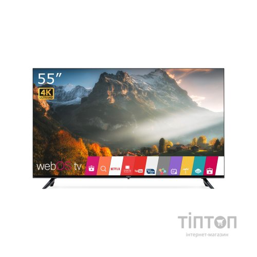 Телевізор Vinga S55UHD25BWEB