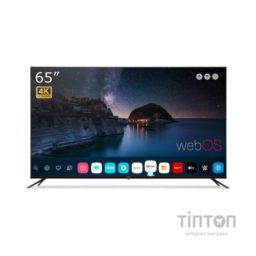 Телевізор Vinga S65UHD25BWEB
