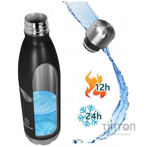 Термокружка Tavialo 500 мл матовий чорний колір (191500101)