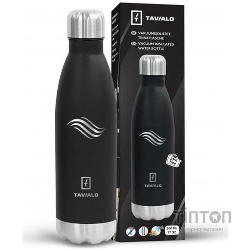 Термокружка Tavialo 500 мл матовий чорний колір (191500101)