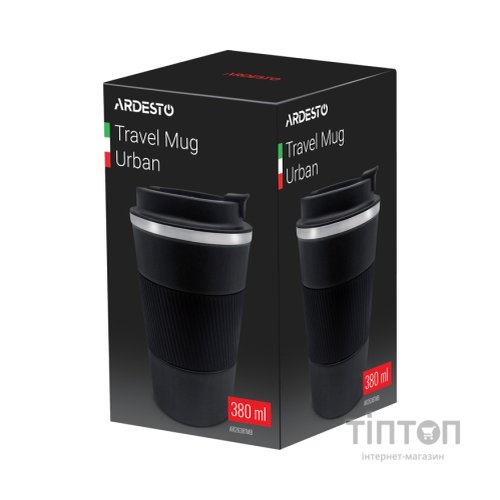 Термочашка Ardesto Urban 380 мл Чорна (AR2638TMB)