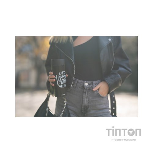 Термокружка Ardesto Coffee Time 450 мл Чорна (AR2645BC)