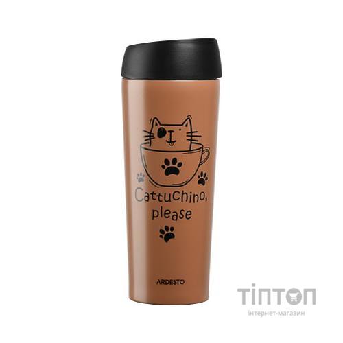 Термокружка Ardesto Coffee Time Cat 450 мл Mocco (AR2645DMM)