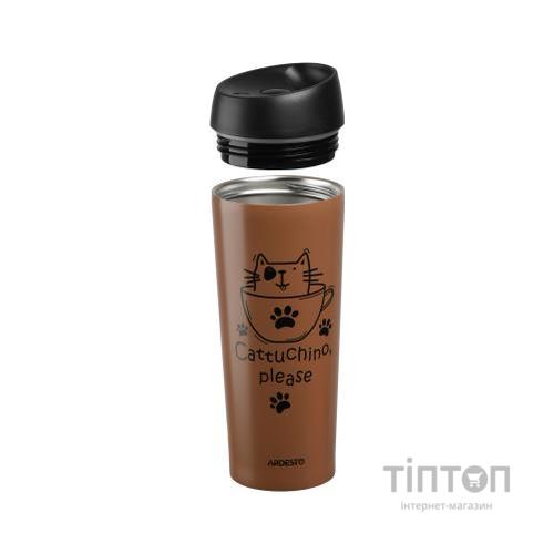 Термокружка Ardesto Coffee Time Cat 450 мл Mocco (AR2645DMM)