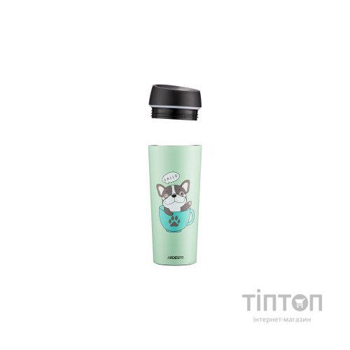 Термокружка Ardesto Coffee Тime Frenchie 450 мл Зелена (AR2645DG)