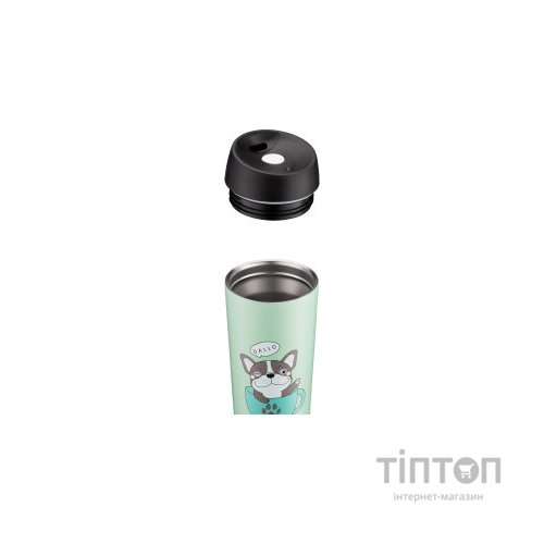 Термокружка Ardesto Coffee Тime Frenchie 450 мл Зелена (AR2645DG)