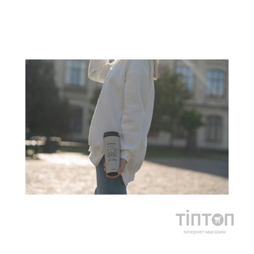 Термокружка Ardesto Coffee Тime Meowning 450 мл Бежева (AR2645WC)