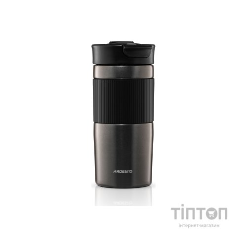 Термокружка Ardesto Comfort нержавіюча сталь чорний 450 мл (AR2645CMB)