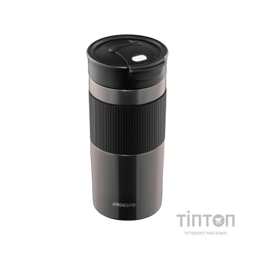 Термокружка Ardesto Comfort нержавіюча сталь чорний 450 мл (AR2645CMB)