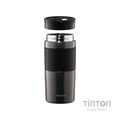 Термокружка Ardesto Comfort нержавіюча сталь чорний 450 мл (AR2645CMB)