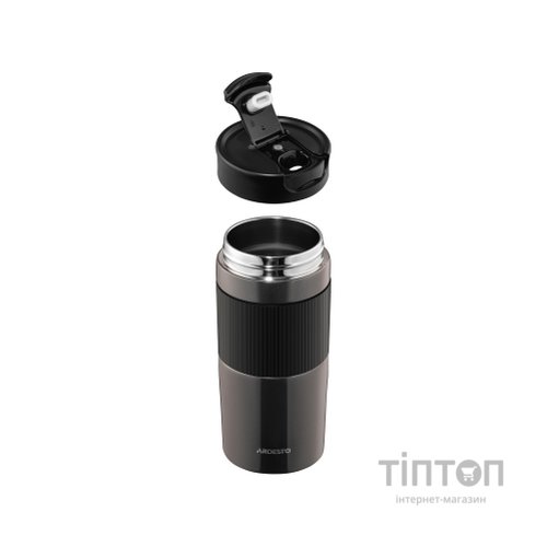 Термокружка Ardesto Comfort нержавіюча сталь чорний 450 мл (AR2645CMB)