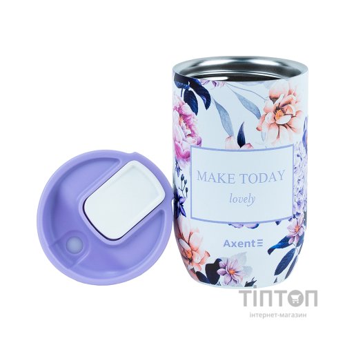 Термокружка Axent 350 мл Violet Whispers (8721-10-A)