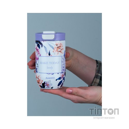 Термокружка Axent 350 мл Violet Whispers (8721-10-A)