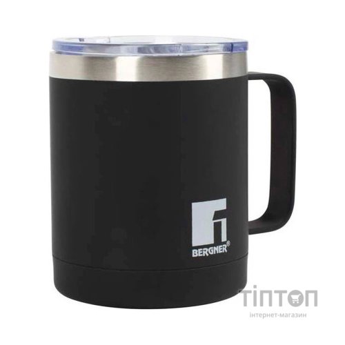 Термокружка Bergner Coffee & tea lovers 350 мл Black (BG-37788-BK)