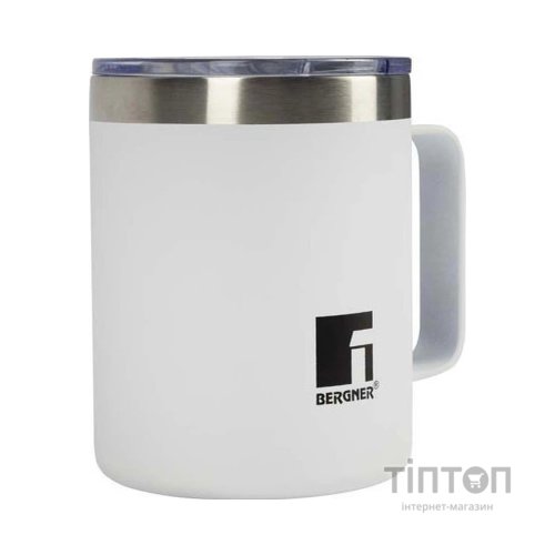 Термокружка Bergner Coffee & tea lovers 350 мл White (BG-37788-WH)