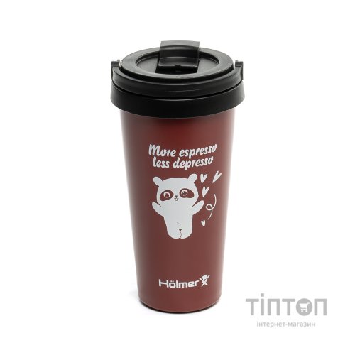 Термокружка Hölmer Coffee Time Брунатна (TC-0500-DR Coffee Time)