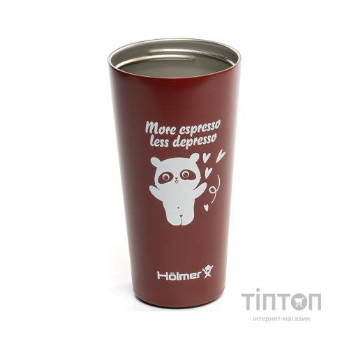 Термокружка Hölmer Coffee Time Брунатна (TC-0500-DR Coffee Time)
