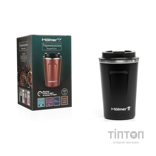 Термокружка Hölmer Compact Чорна (TC-0380-BL Compact)