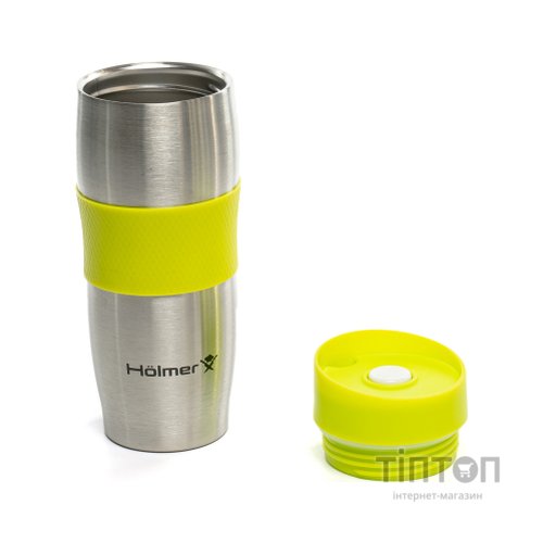 Термокружка Hölmer Elegance Сталева/Жовта (TC-0380-SG Elegance)