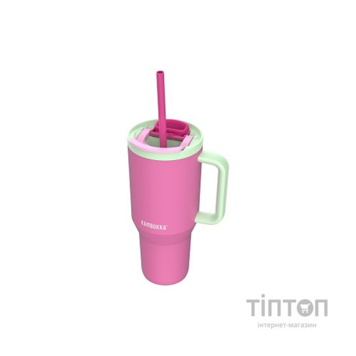Термокружка Kambukka Rio Bubblegum Mint 950 мл Рожева з м'ятним (11-08004)