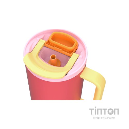 Термокружка Kambukka Rio Pink Papaya 950 мл Коралова з жовтим (11-08002)